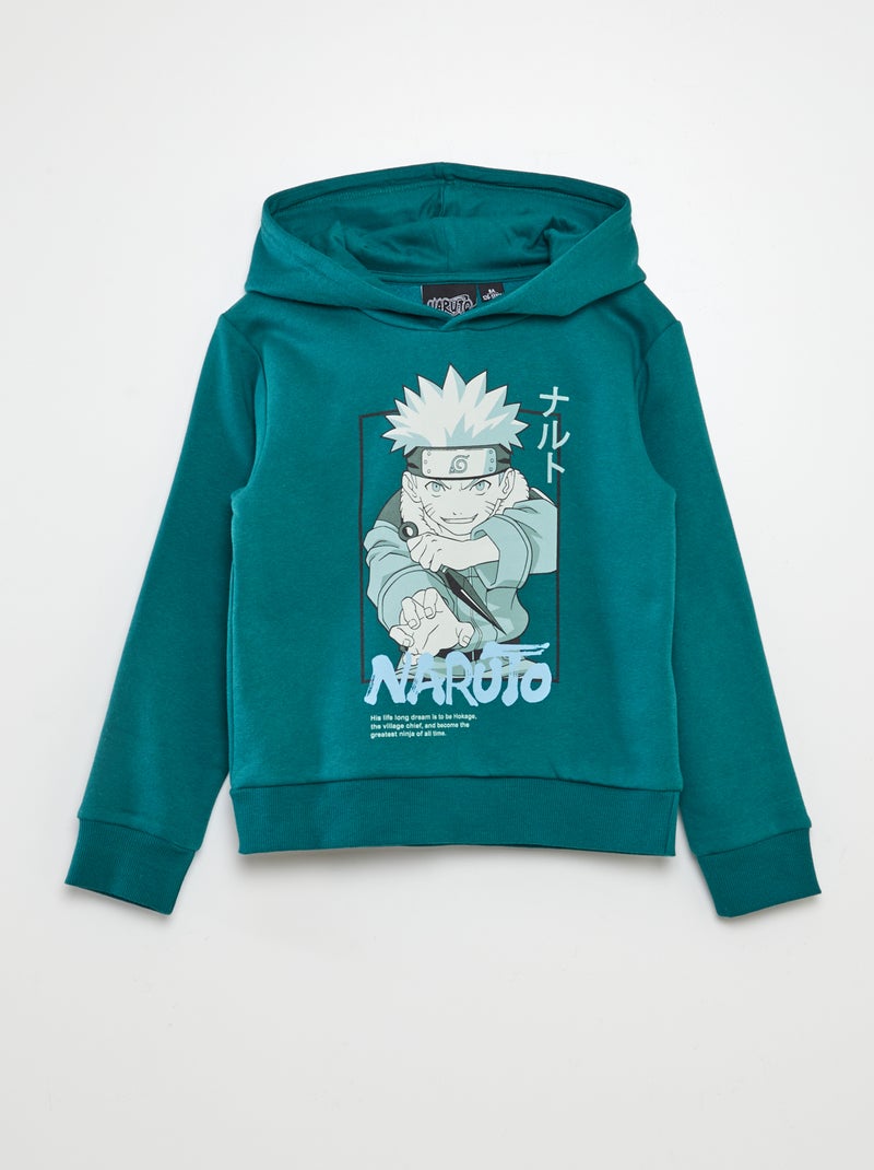 Sweat à imprimé 'Naruto' Vert - Kiabi