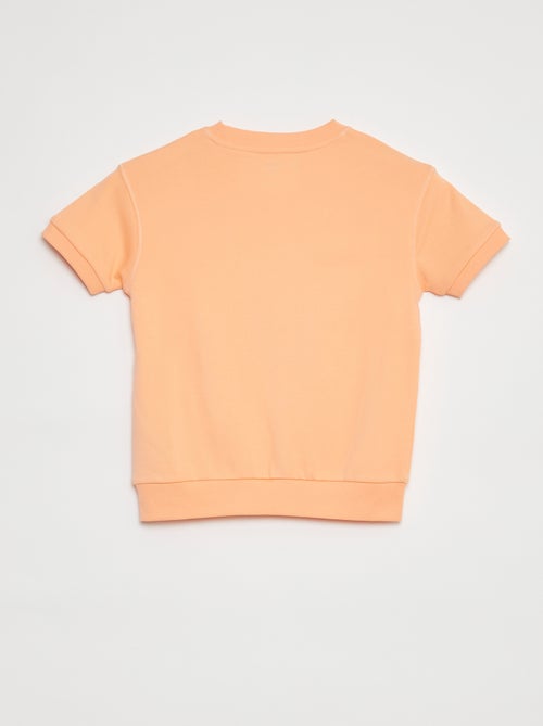 Sweat à manches courtes avec animation - Kiabi