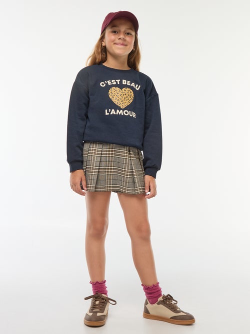 Sweat à manches longues avec imprimé - Kiabi