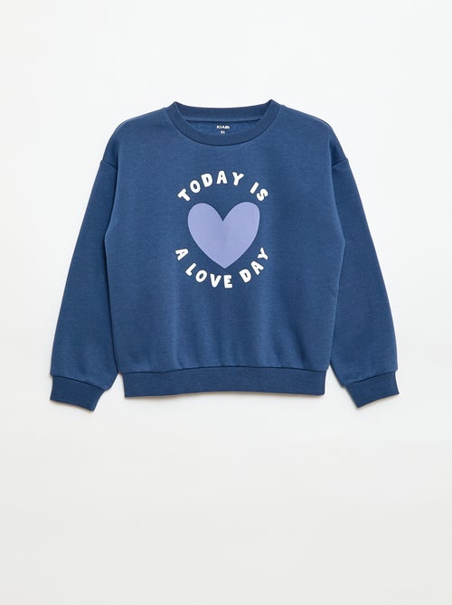 Sweat à manches longues avec imprimé - Kiabi