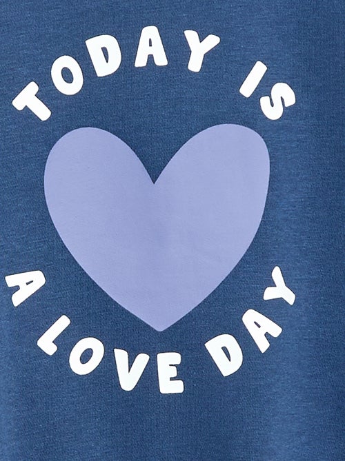 Sweat à manches longues avec imprimé - Kiabi