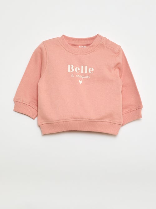 Sweat à manches longues avec imprimé - Kiabi