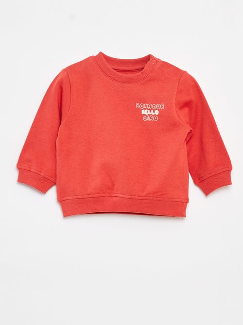 Sweat à manches longues avec print - Kiabi