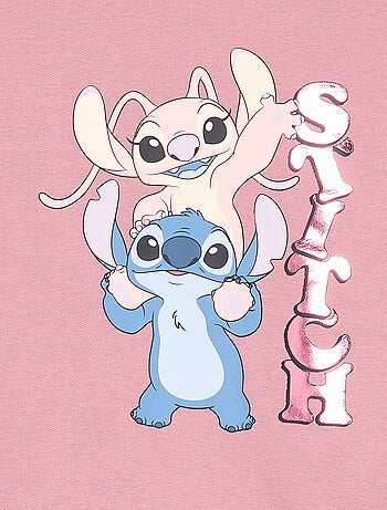 Sweat à manches longues 'Disney' 'Stitch & Angel'
