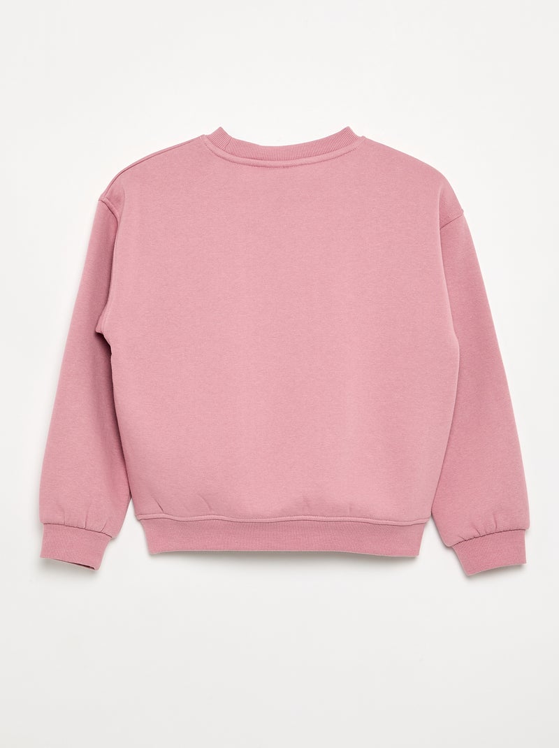 Sweat à manches longues 'Disney' 'Stitch & Angel' Rose - Kiabi
