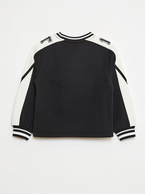 Sweat à motif bicolore - Kiabi