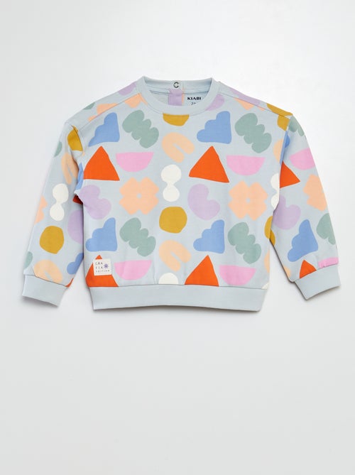 Sweat à motif en molleton léger  - Grafik Edition - Kiabi