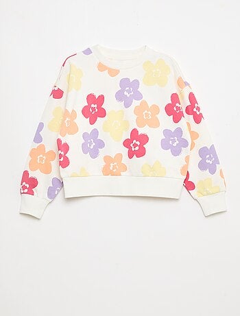 Sweat à motif et col rond