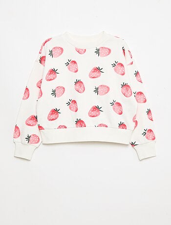 Sweat à motif et col rond