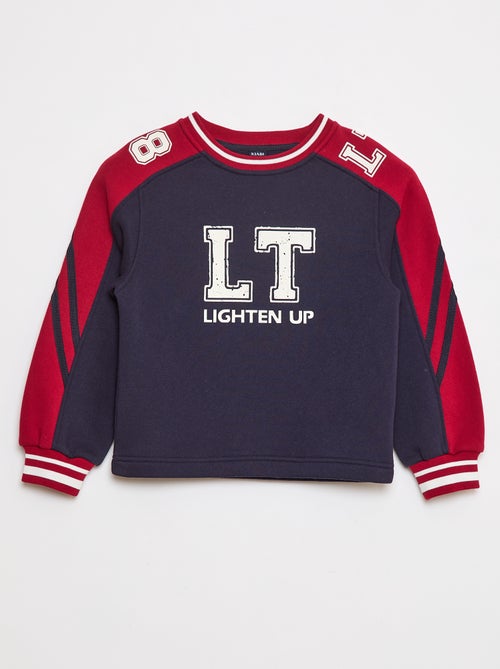 Sweat à motif tricolore - Kiabi