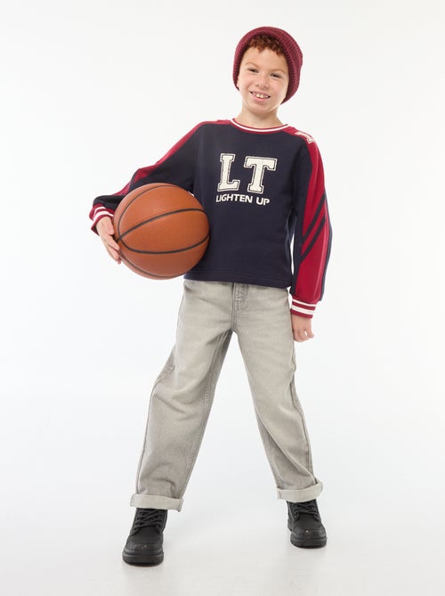 Sweat à motif tricolore - Kiabi