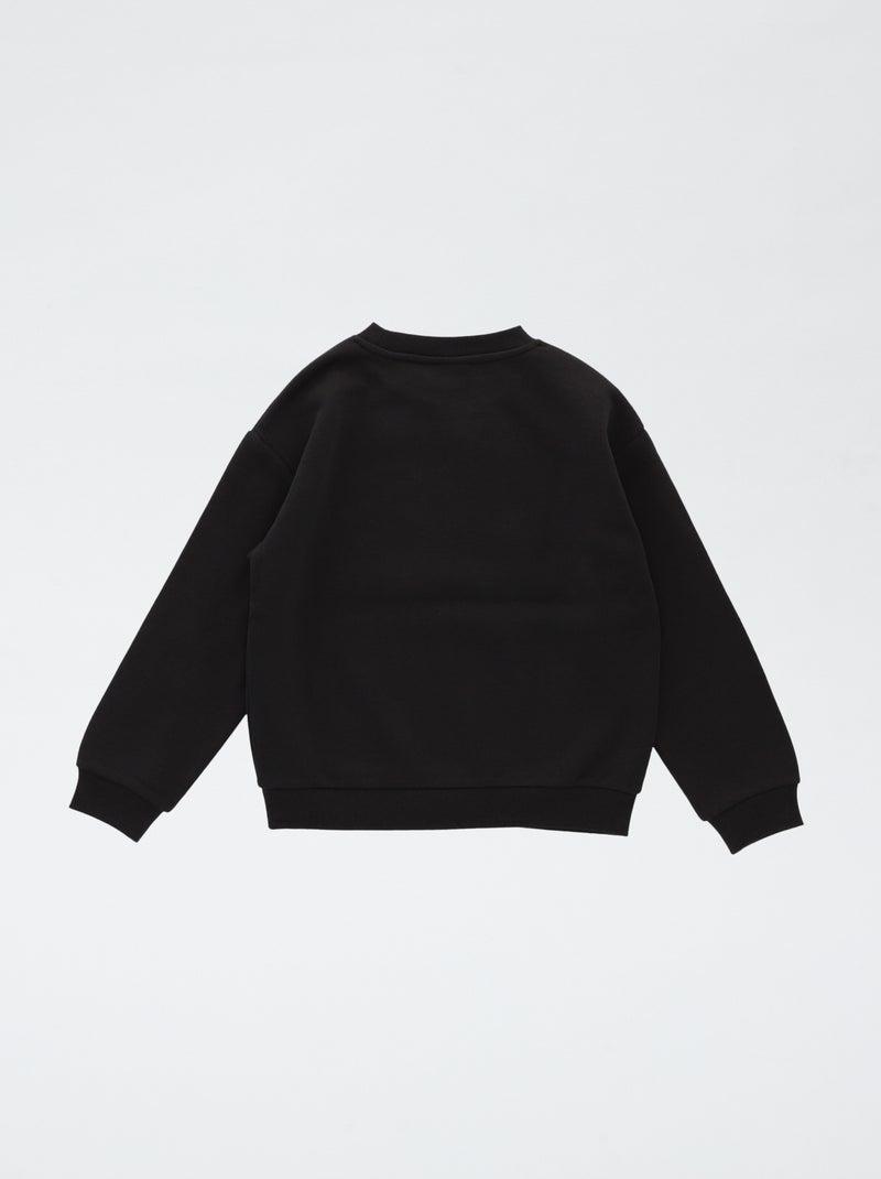 Sweat 'AC/DC' col rond Noir - Kiabi