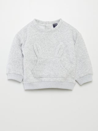 Sweat animé avec oreilles de lapin