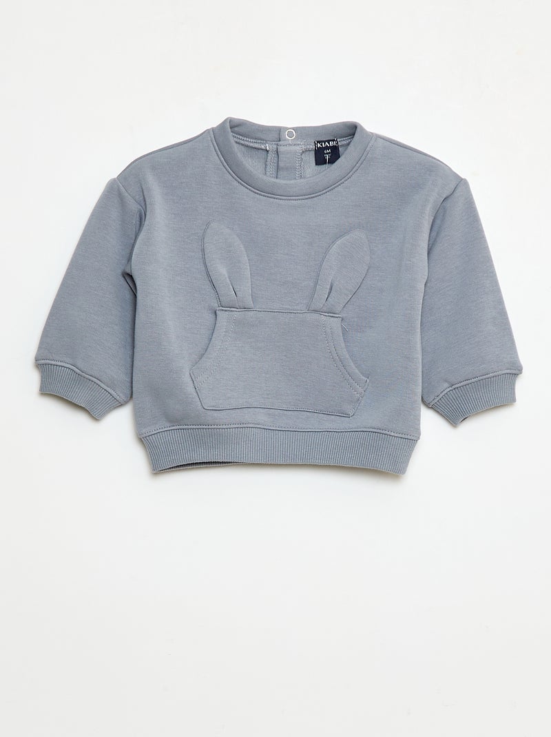 Sweat animé en coton Bleu - Kiabi
