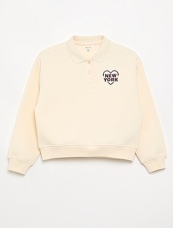 Sweat avec col polo