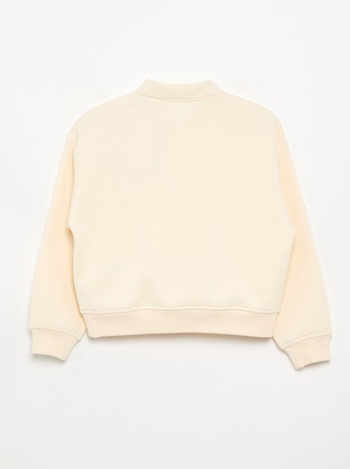 Sweat avec col polo - Kiabi