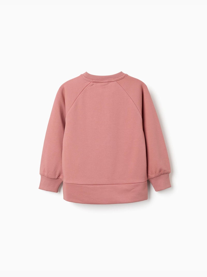 Sweat avec imprimé en relief Beaux Arts Rose - Kiabi