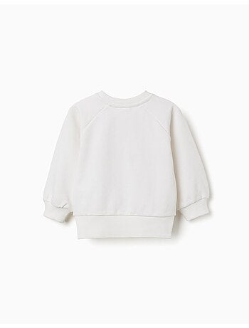 Sweat avec imprimé floral en relief