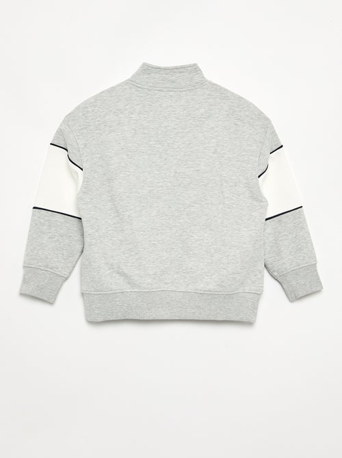 Sweat avec large bande contrastée - Kiabi Sweat avec large bande contrastée - Kiabi