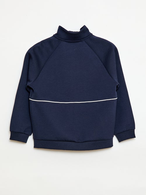 Sweat avec ouverture zippée - Kiabi