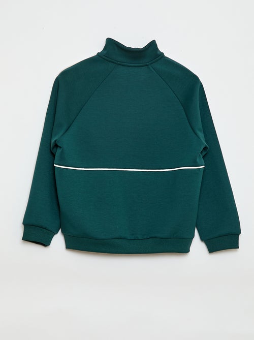Sweat avec ouverture zippée - Kiabi Sweat avec ouverture zippée - Kiabi