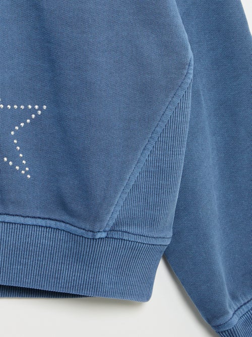 Sweat avec strass - Kiabi