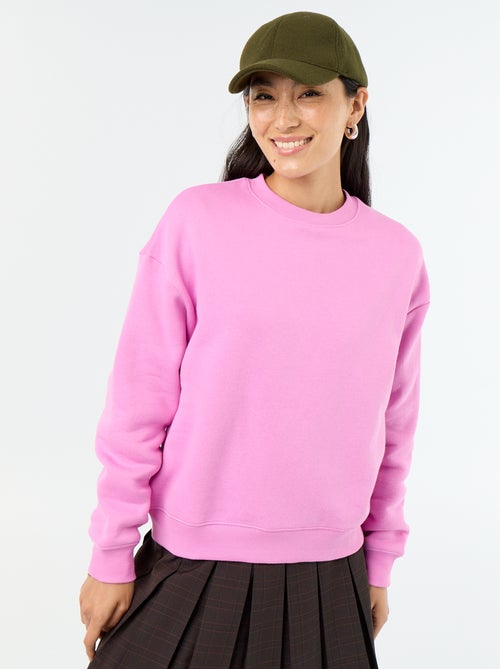 Sweat basique en molleton - Kiabi
