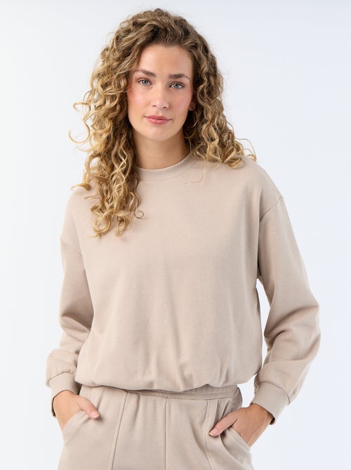 Sweat boule en french terry - Kiabi