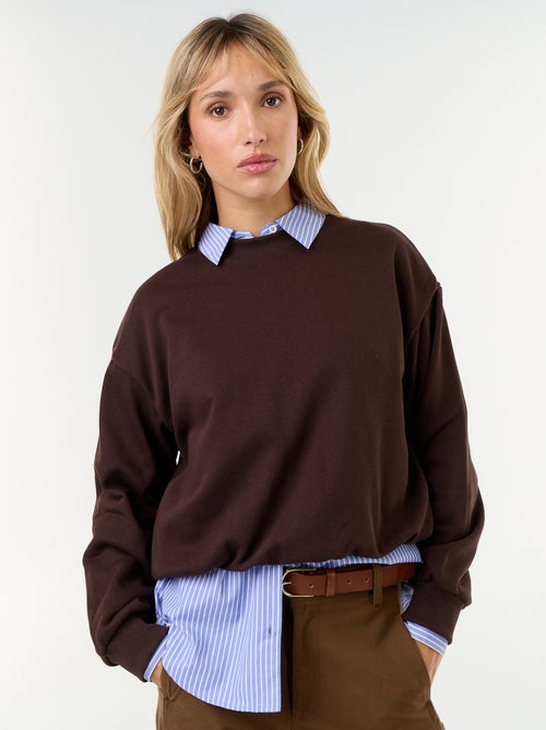 Sweat boule en french terry - Kiabi Sweat boule en french terry - Kiabi