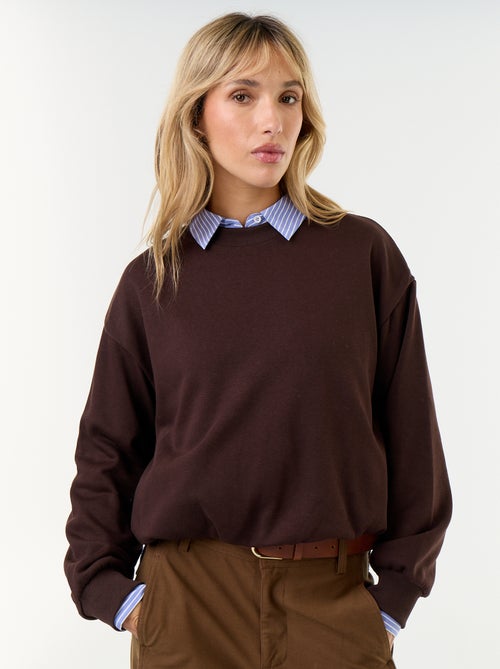 Sweat boule en french terry - Kiabi Sweat boule en french terry - Kiabi
