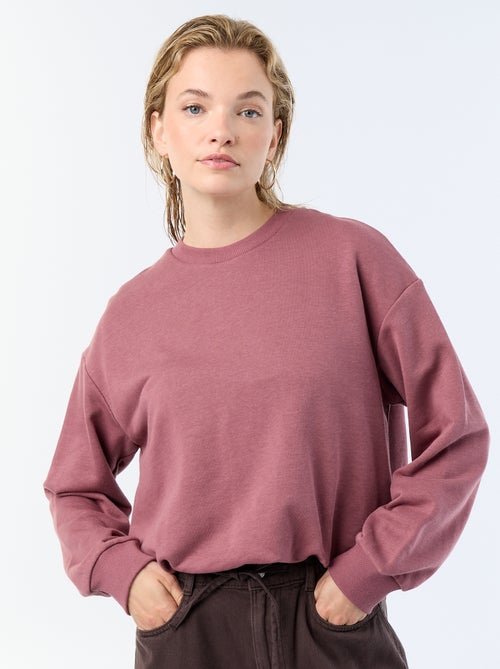 Sweat boule en french terry - Kiabi