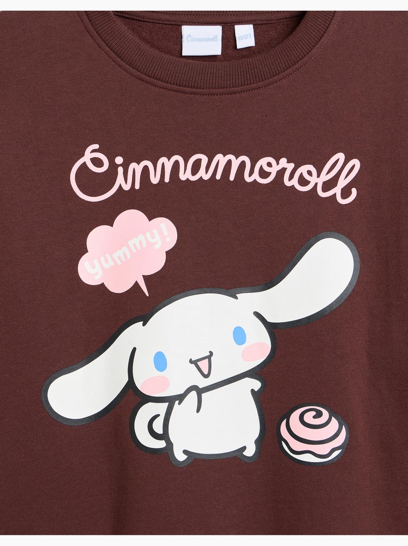 Sweat brossé « cinnamoroll », mo fashion Marron - Kiabi