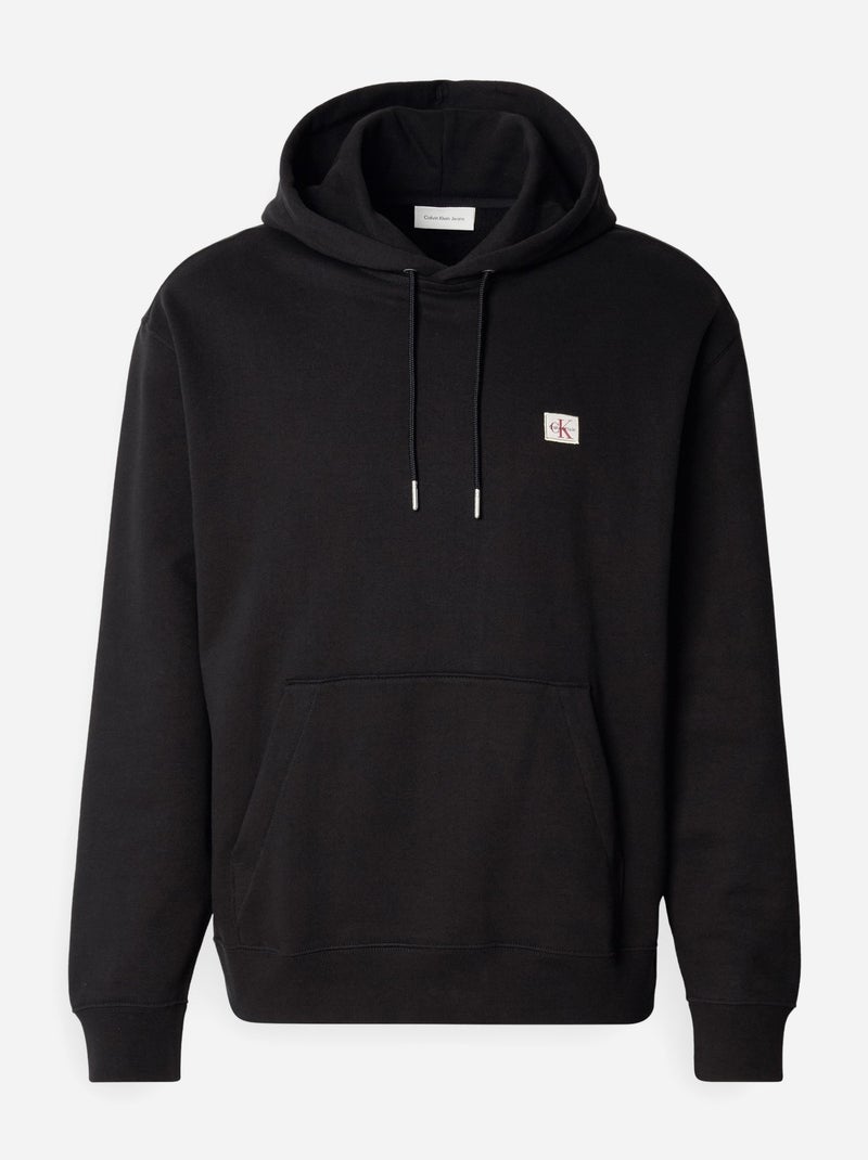 Sweat Calvin Klein à capuche Noir - Kiabi