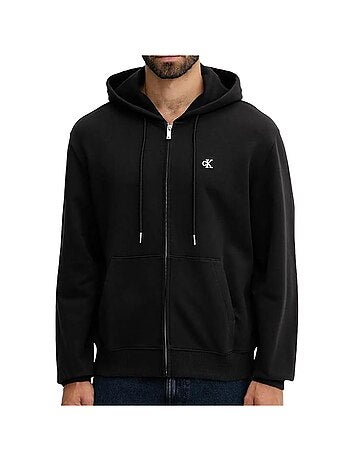 Sweat Calvin Klein zippé à capuche