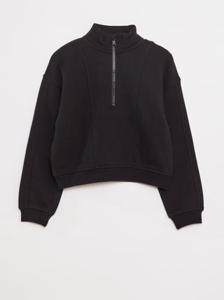 Sweat camionneur avec col zippé