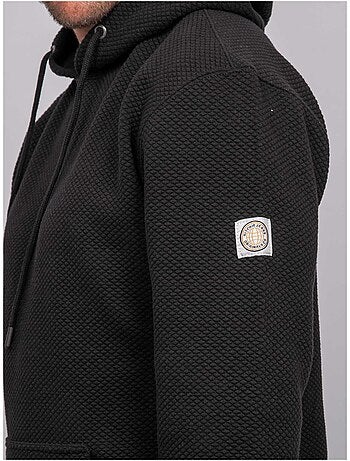 Sweat capuche maille gaufrée uni werone