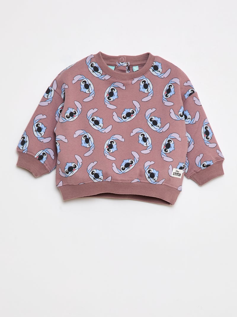 Sweat chaud imprimé 'Disney' Violet - Kiabi