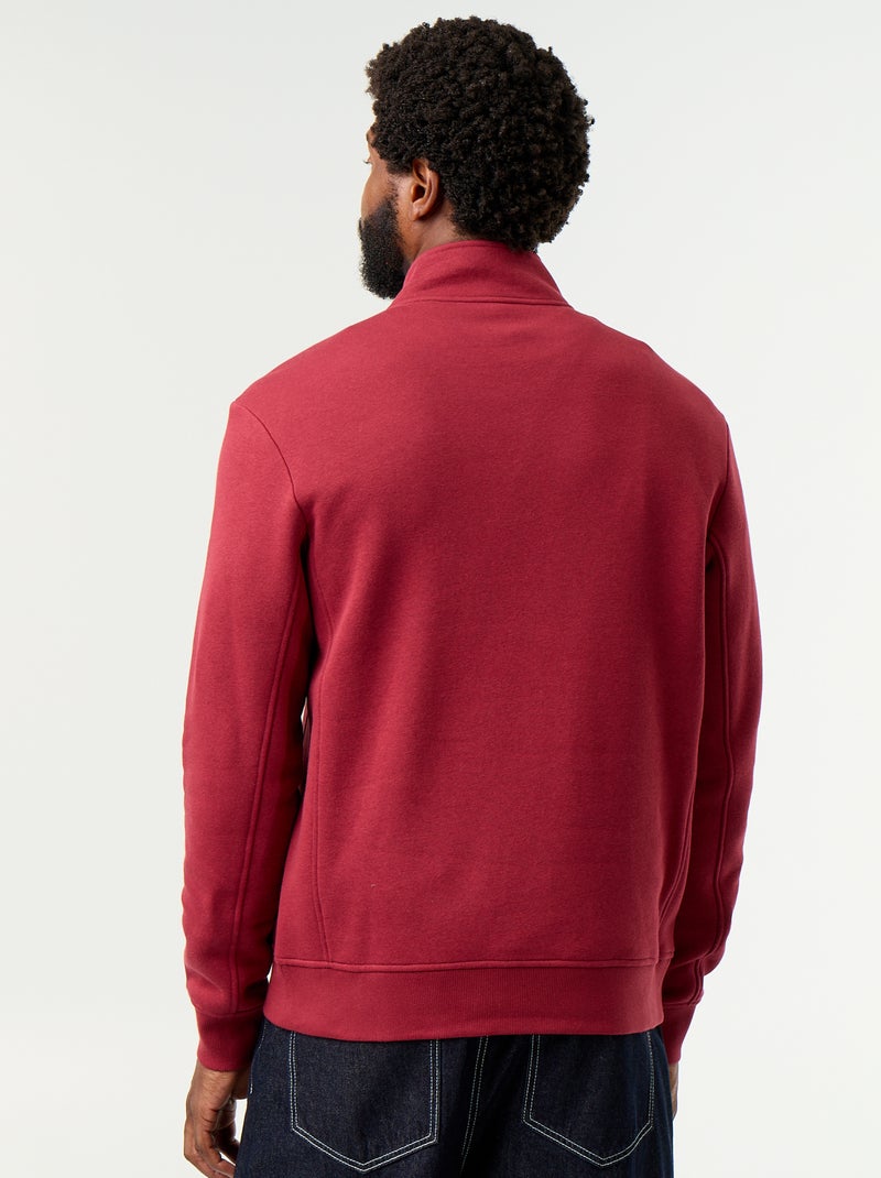 Sweat col camionneur Rouge - Kiabi