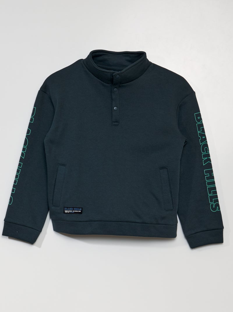 Sweat col camionneur Vert - Kiabi