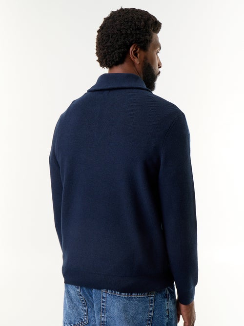 Sweat col camionneur zippé - Kiabi