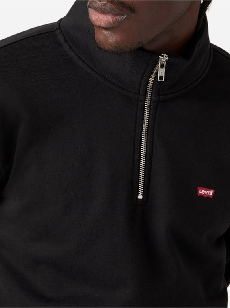 Sweat col montant zippé - levi's Noir Noir - Kiabi