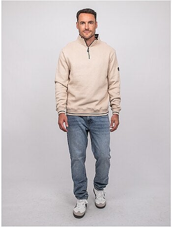 Sweat col montant zippé wirubon