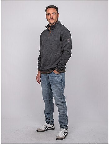 Sweat col montant zippé wirubon