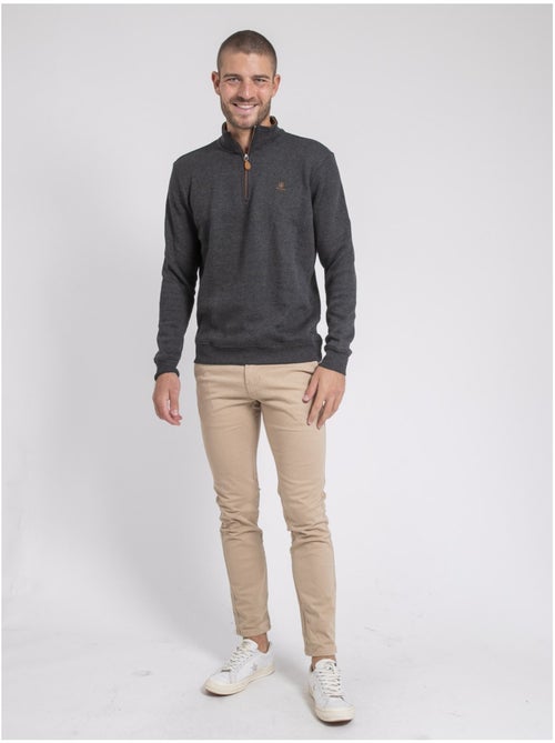 Sweat col montant zippé wompou - Kiabi Sweat col montant zippé wompou - Kiabi