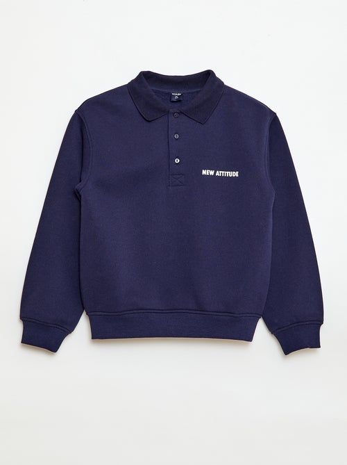 Sweat col polo à rayures - Kiabi Sweat col polo à rayures - Kiabi