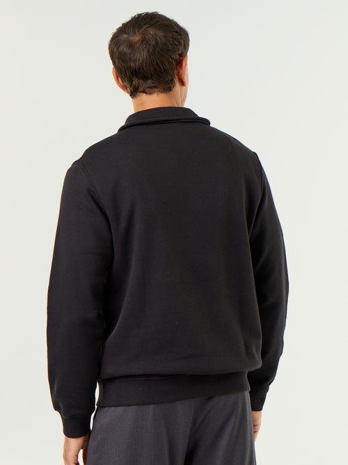 Sweat col polo en molleton - Kiabi Sweat col polo en molleton - Kiabi