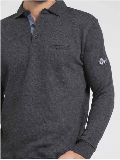 Sweat col polo wirex - Kiabi Sweat col polo wirex - Kiabi