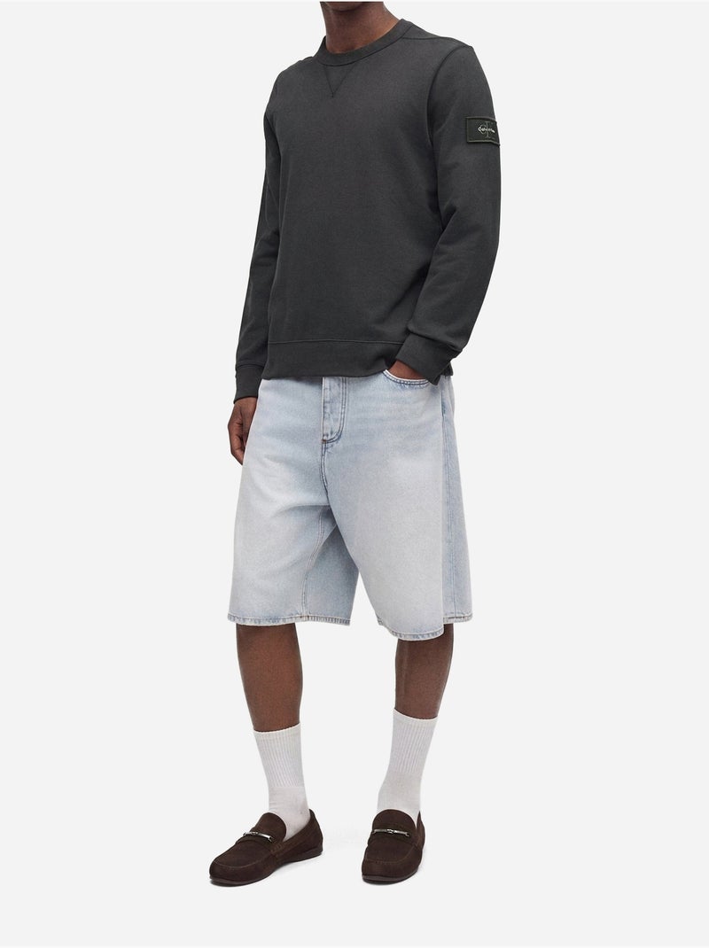 Sweat col rond - calvin klein Noir - Kiabi