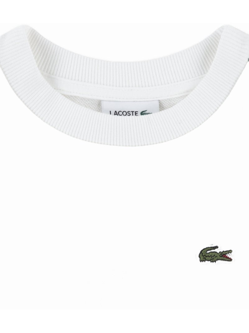 Sweat col rond - Lacoste Blanc - Kiabi