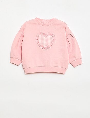 Sweat col rond en molleton léger à motif